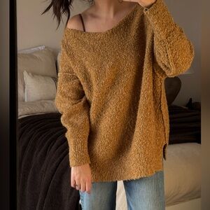 Free People Mustard Sweater